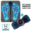 Kit Tapete & Mini Massageador Elétrico - Dor nos Pés e Musculares