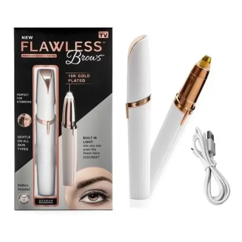 Caneta Depiladora BrowPro – Sobrancelhas Perfeitas Sem Dor – USB Bivolt