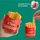 Conjunto de Prendedor de Saco Modelo Batata Frita – Vedação para Embalagens 12 unidades