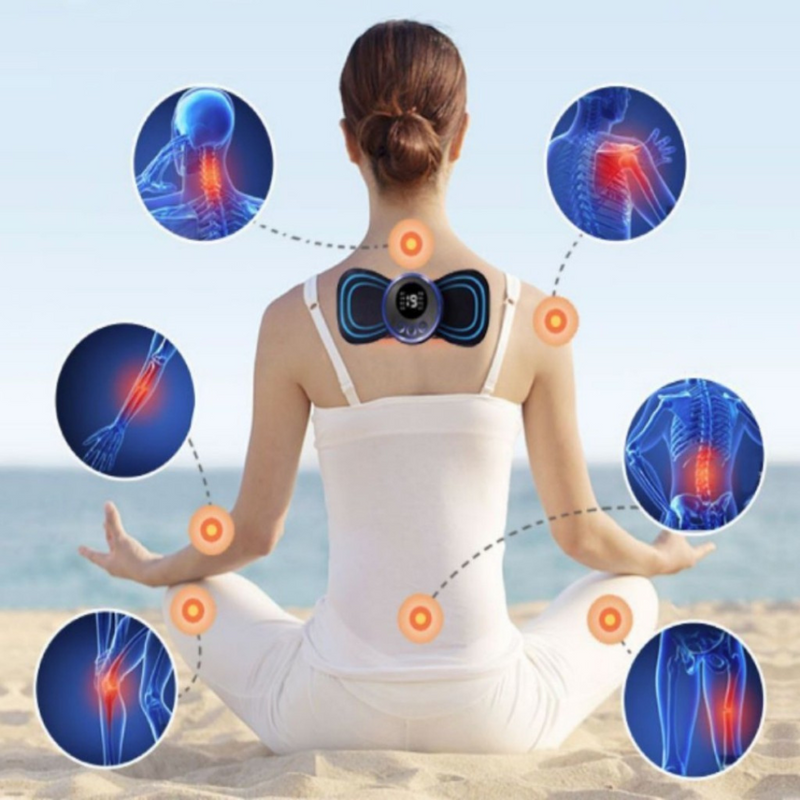 Kit Tapete & Mini Massageador Elétrico - Dor nos Pés e Musculares